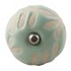 Sage Green Etched Ceramic Floral Wine Stopper
